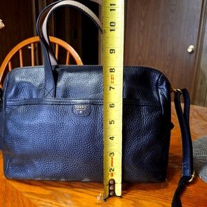 Fossil Black Leather Women Bag